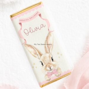 Personalised Easter chocolate bars